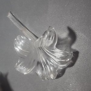 Hand blown glass Lilly